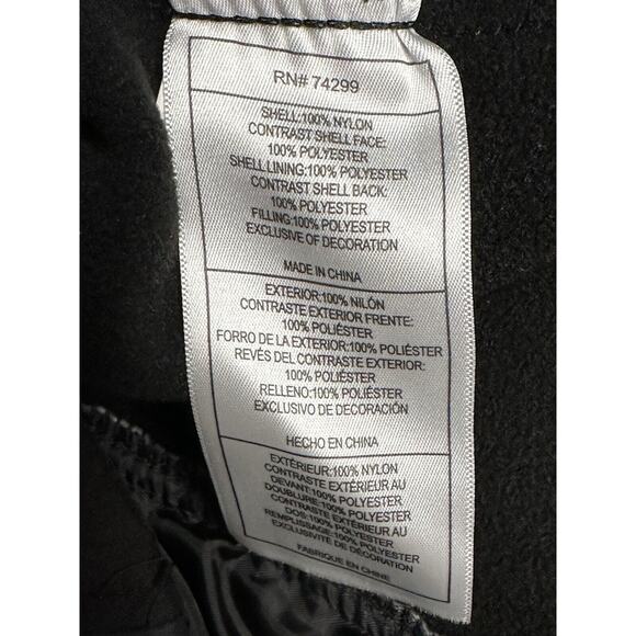 Bebe Sport Women's Quilted Puffer Black Fleece Jacket‎ 74299 Size Small - Picture 16 of 16